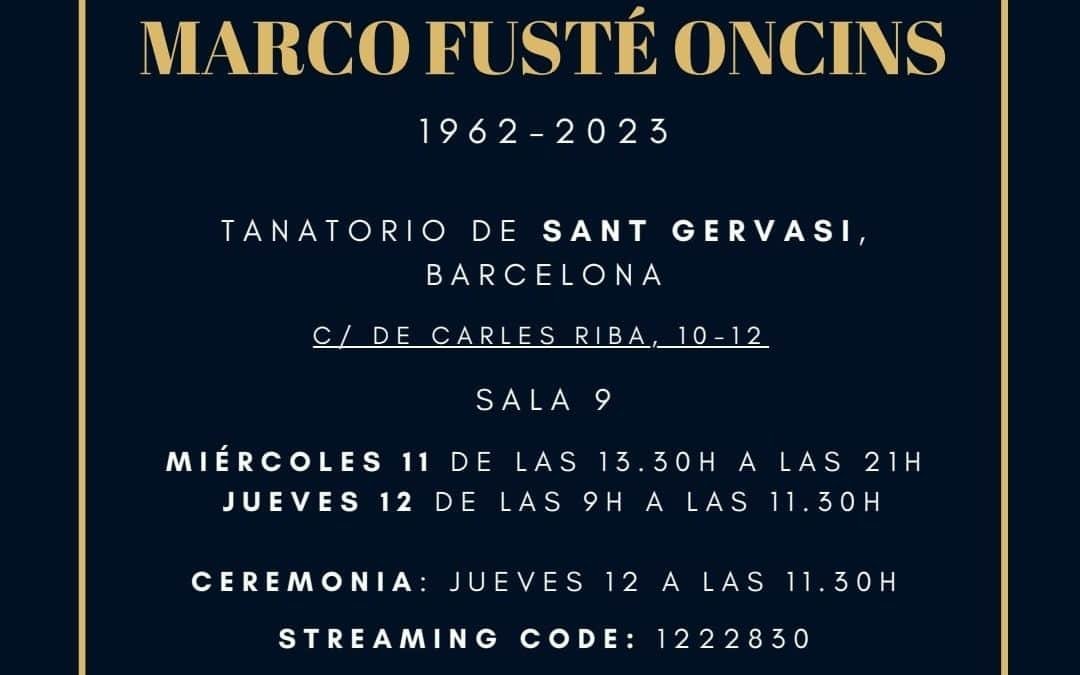 Despedida de Marco Fusté