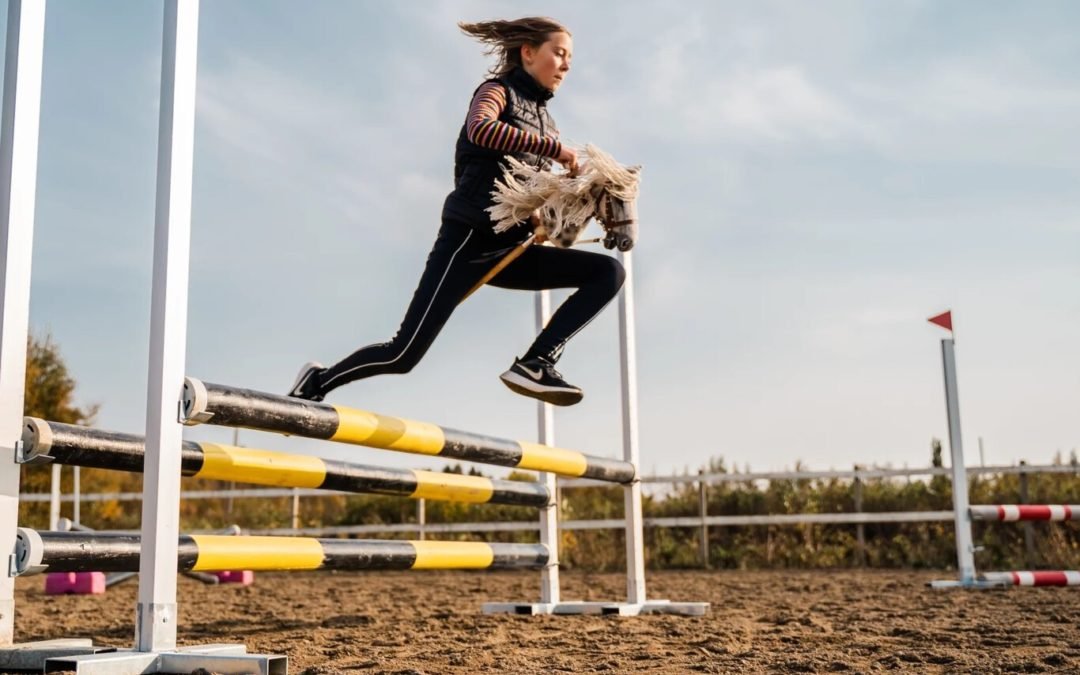 En Finlandia se ha puesto de moda un nuevo deporte de salto con caballo