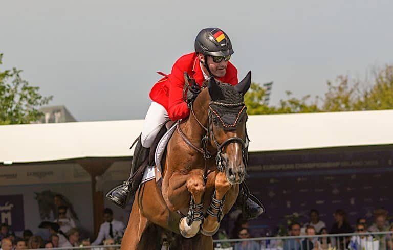 Equipo alemán para la final de la Copa de Naciones FEI en Barcelona