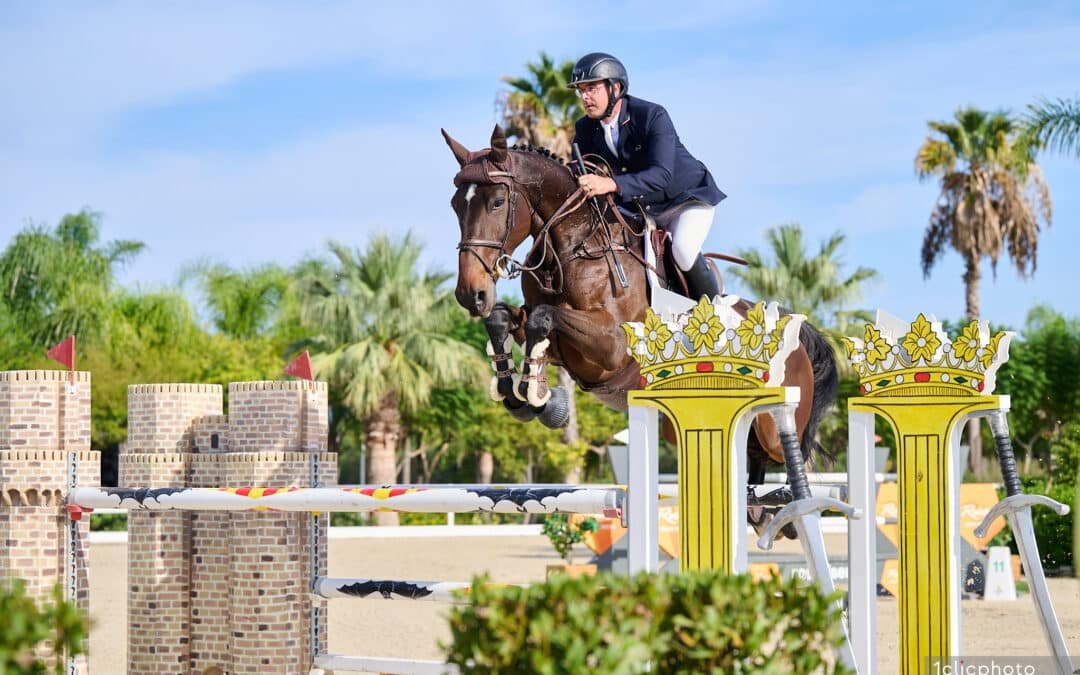 Yves Vanderhasselt y Nikita van de Koekelberg vencedores del Gran Premio Oliva Nova Beach & Golf Resort del CSI3* 1.50 celebrado en el Autumn MET I 2023