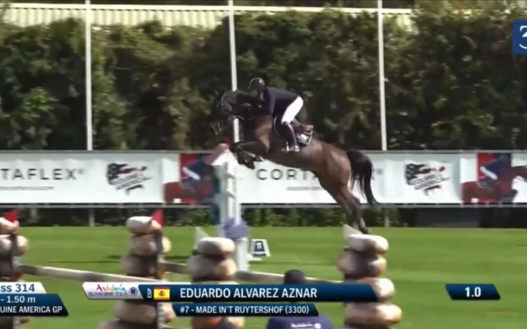 Álvarez Aznar ya hace podium con su yegua nueva. Vídeo