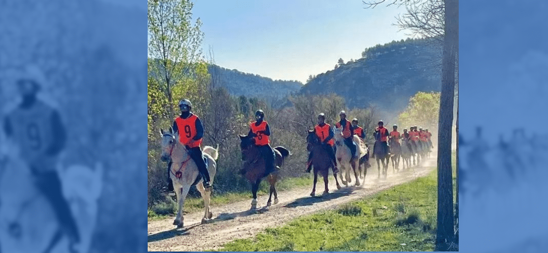 Un centenar de jinetes y amazonas en Ademuz para participar en el Campeonato de España de Raid