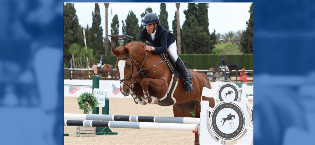 Carlos García Sánchez brilla en la prueba de 1,50 de la Liga Nacional de Saltos