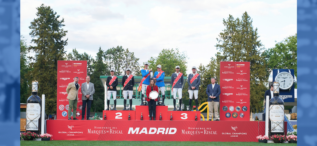 El equipo Valkenswaard, ganador de la Global Champions League Trofeo Marques de Riscal del CSI5* Madrid
