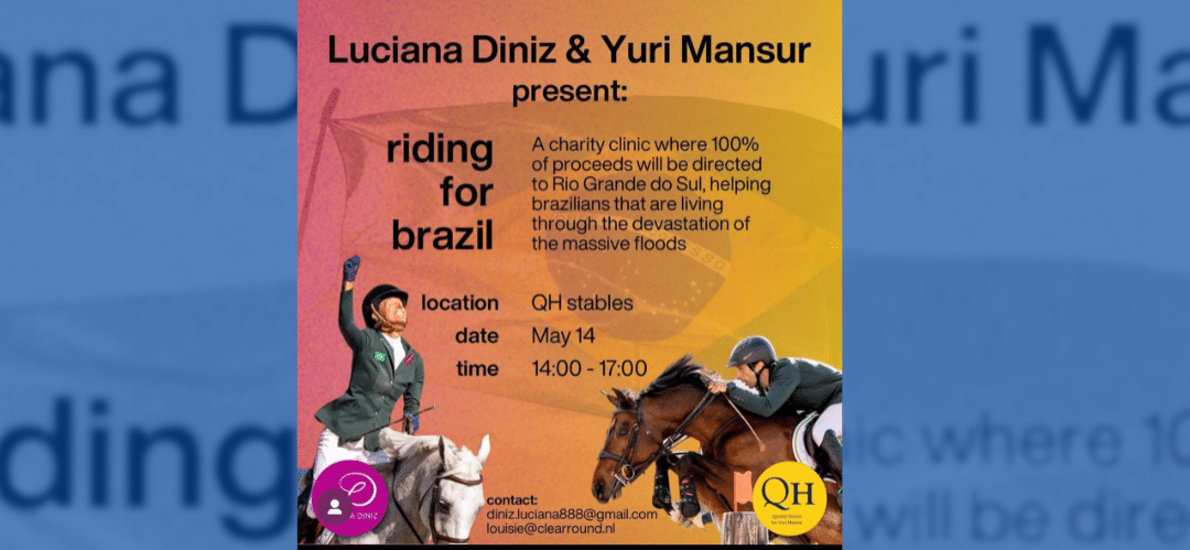 Clinic con Jinetes Olímpicos para apoyar a las víctimas de las inundaciones en Brasil