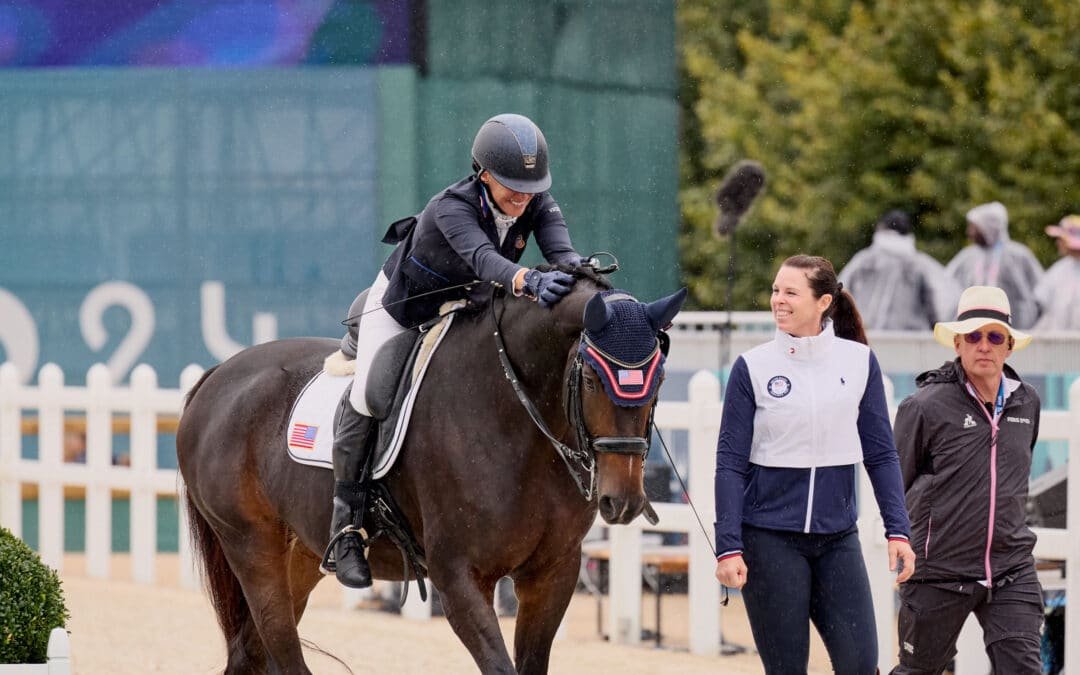 Rebeca Hart, agradecida a su yegua Floratina