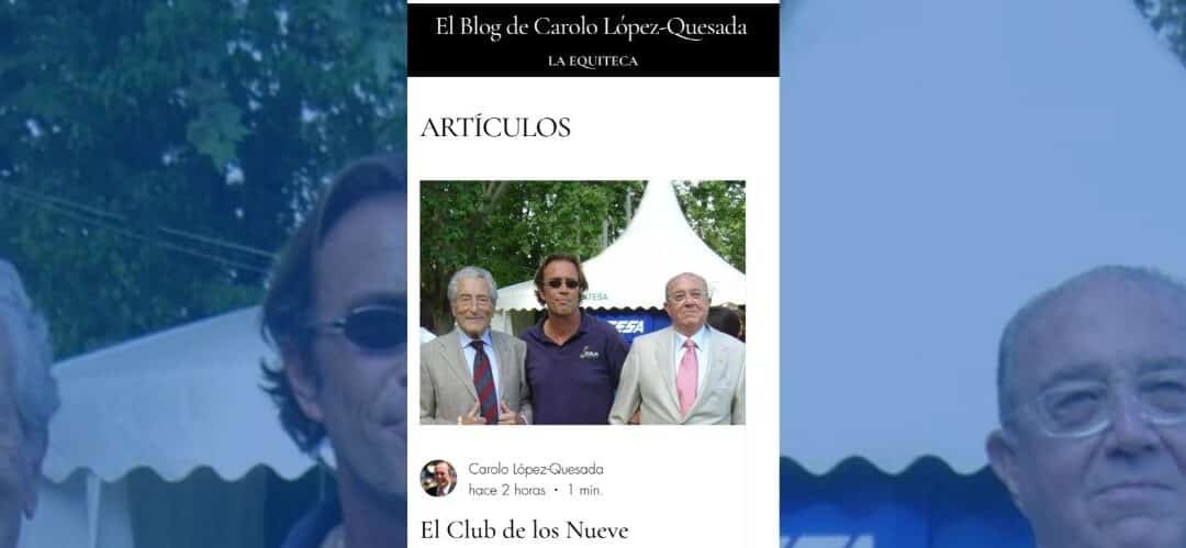  Carolo López Quesada inaugura blog