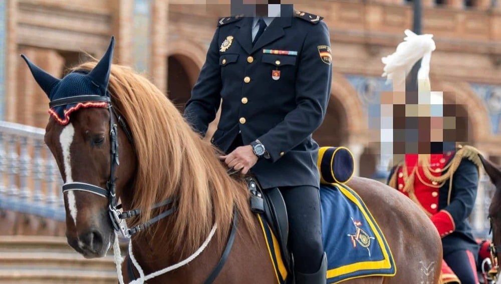 Sacrifican a ‘Pomo’, caballo de la Unidad de Caballería de la Policía Nacional en Sevilla