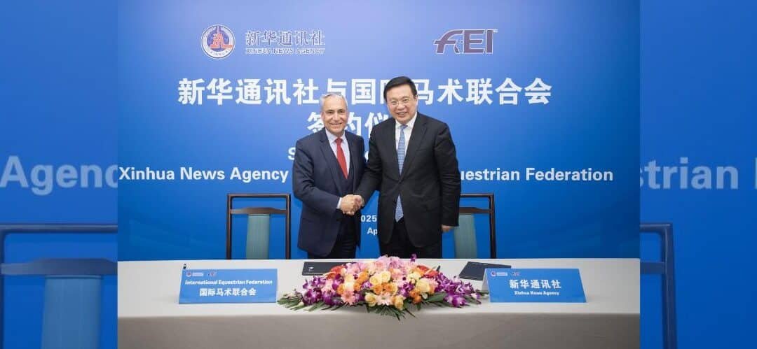 La FEI firma un acuerdo con el principal grupo mediático estatal chino para impulsar la hípica