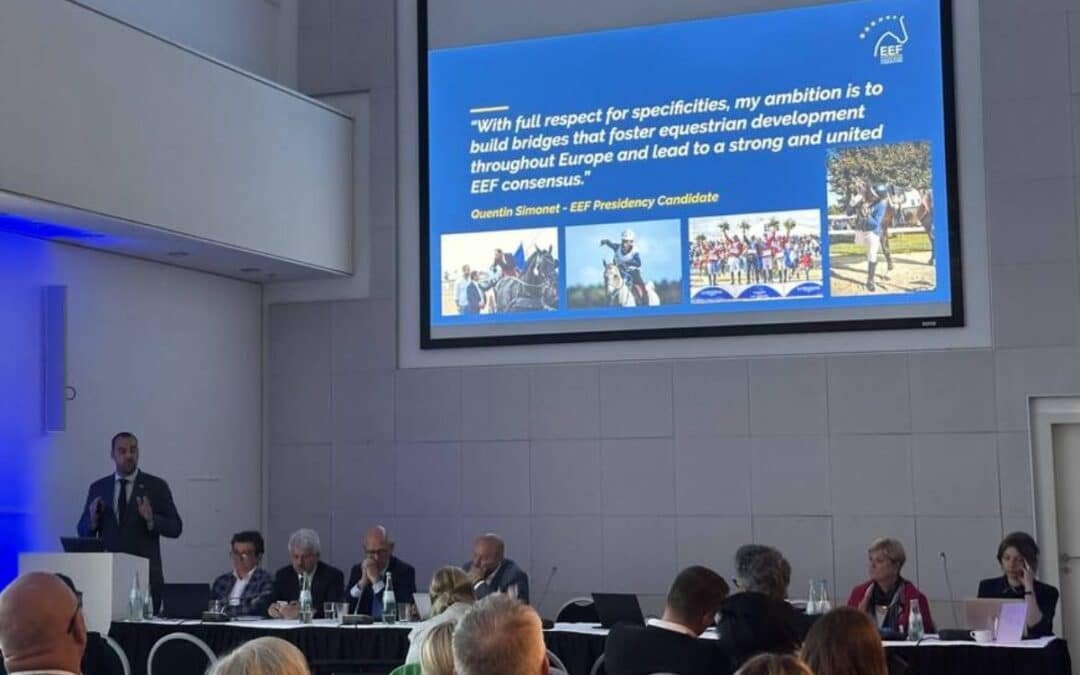 Quentin Simonet, nuevo presidente de la Federación Ecuestre Europea