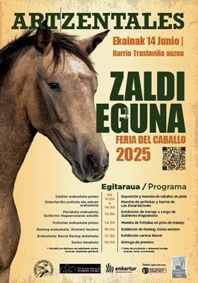 La feria equina de Artzentales se prepara para su celebración