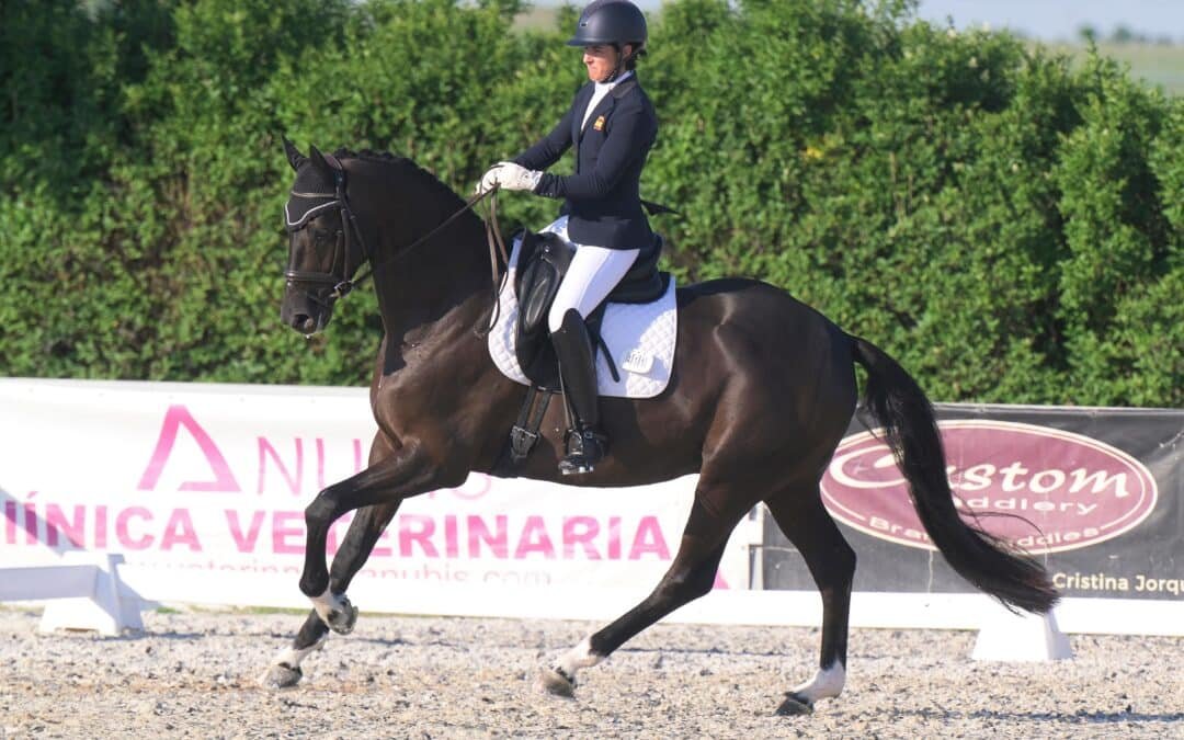 Cristina Torrent en el podio de la Final 5 años del Campeonato de España