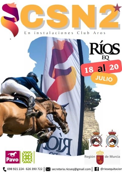 Ríos EQ celebrará del 18 al 20 de julio un CSN2*