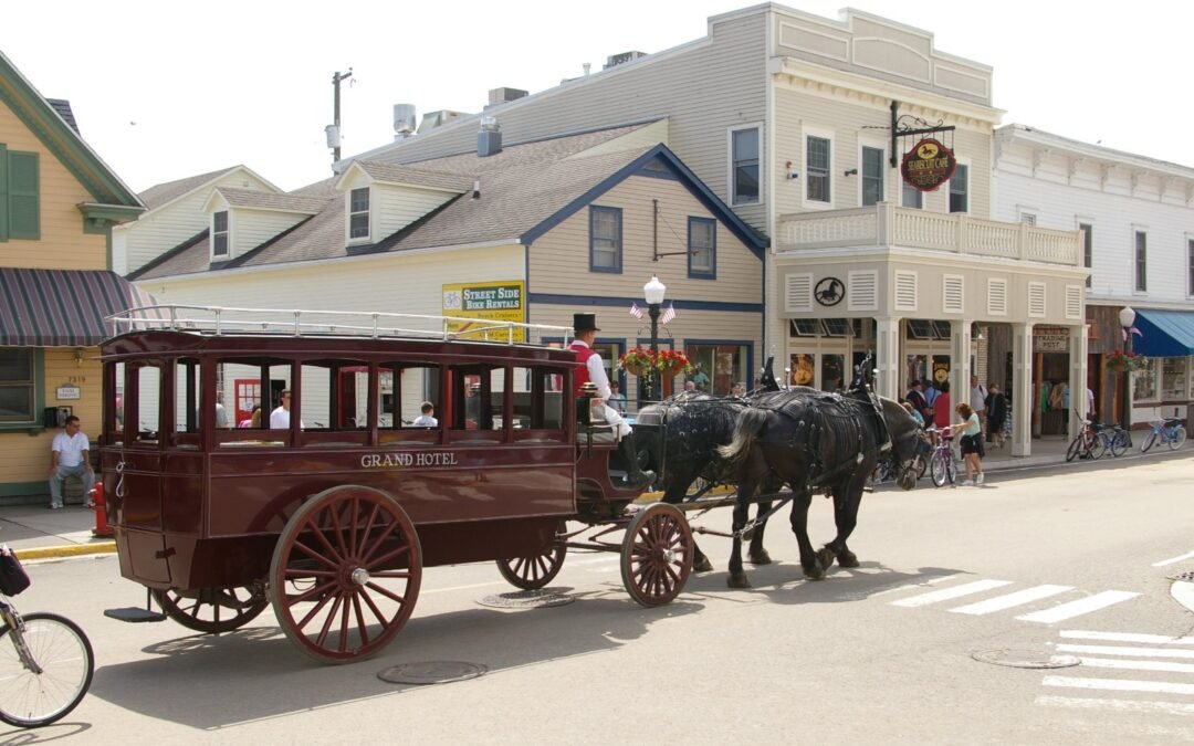 Mackinac, isla donde reina el transporte a caballo