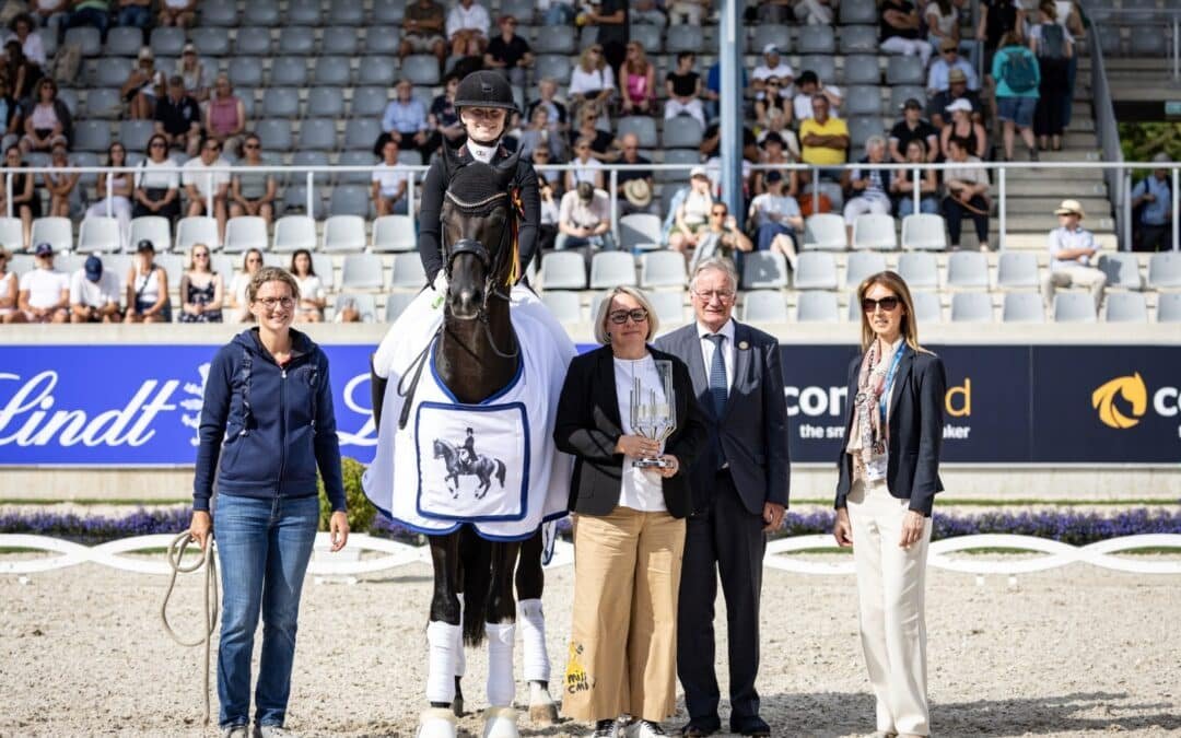 CHIO Aachen 2025: For Gold, de Clara Paschertz, hace honor a su nombre en el Premio de la Fundación Liselott y Klaus Rheinberger