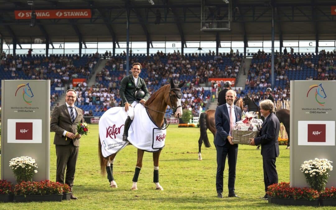 CHIO Aachen 2025: Primer CHIO, segunda victoria en Aachen para Stephan de Freitas Barcha en el Premio Feinkost Käfer