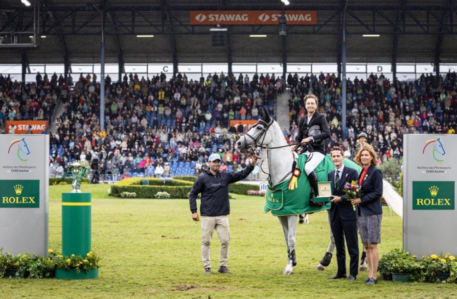 CHIO Aachen 2025: Martin Fuchs y Leone Jei ganan el Rolex Grand Prix