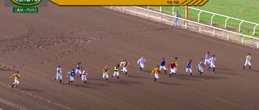 Carrera de caballos, pero sin caballos. ¿Es esto posible?