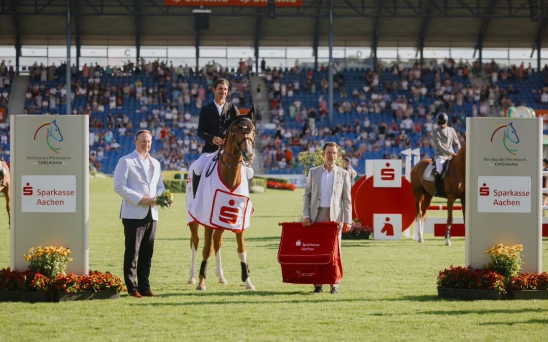 CHIO Aachen 2025: Steve Guerdat gana la clasificatoria de la Sparkassen-Youngsters-Cup con su futura promesa