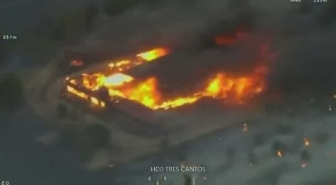 Fallecen 27 caballos en el incendio de Tres Cantos