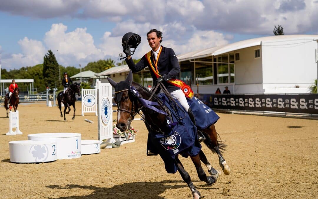 Com Cerena SB Z con Guillermo González Alonso, oro en el Campeonato de España de caballos jóvenes 6 años