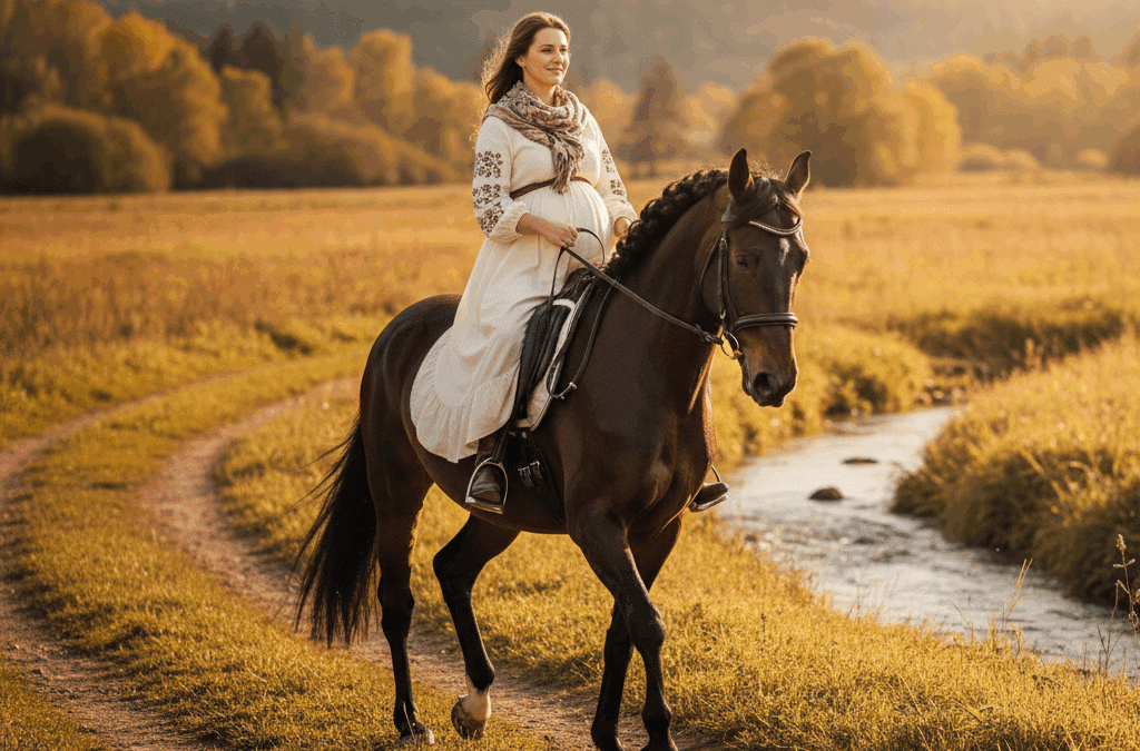 ¿Se puede montar a caballo si se está embarazada?