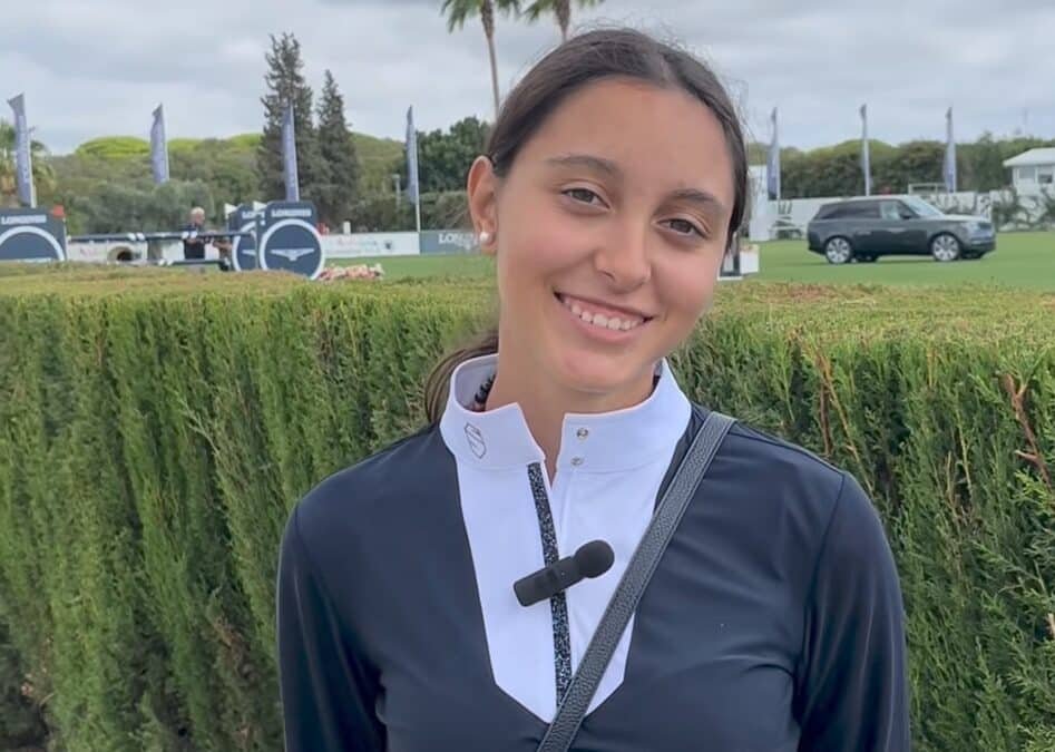 Amaya Argüelles Bayón disfruta de su primera experiencia en Montenmedio