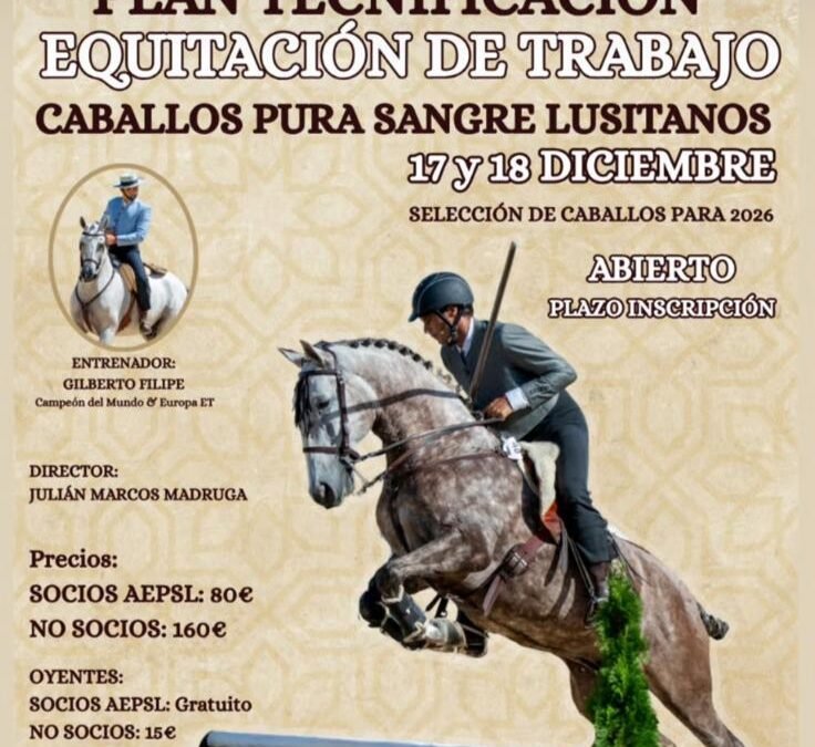 Gilberto Filipe dirigirá el Plan de Tecnificación de Equitación de Trabajo en el Centro Hípico Mythos